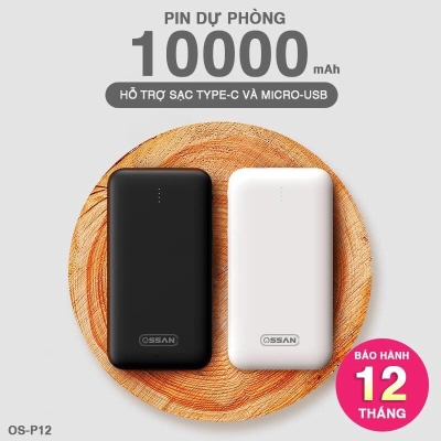 Pin dự phòng Ossan 10000mAh PB12