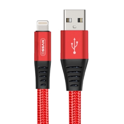 Cáp dù sạc nhanh dây dẹt Lightning OS-C7I