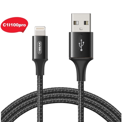 Cáp dù sạc nhanh Ossan Lightning dài 1m chíp đời mới cải tiến OS-C1I100pro