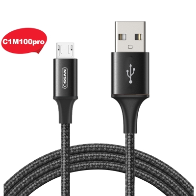Cáp sạc nhanh Micro Usb Ossan dài 1m chíp đời mới OS-C1M100pro