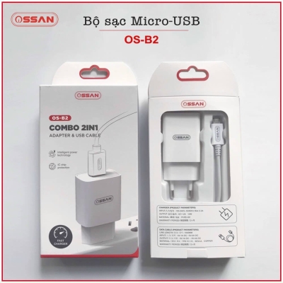 Combo sạc nhanh Micro chân tròn OS-B2