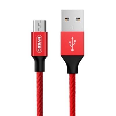 Dây cáp dù bọc vải sạc nhanh Micro USB Ossan OS-C9M