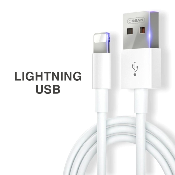 Cáp sạc nhanh Ossan Lightning cho iPhone dài 1m OS-C6i