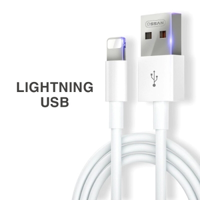 Cáp sạc nhanh Ossan Lightning cho iPhone dài 1m OS-C6i