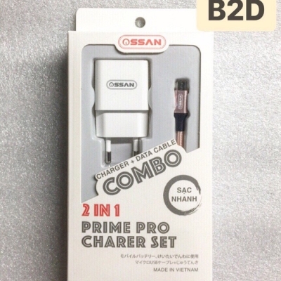 Combo sạc nhanh dây Micro bện dù chống đứt OS-B2D