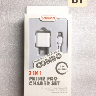 Combo sạc nhanh Iphone củ vuông OS-B1
